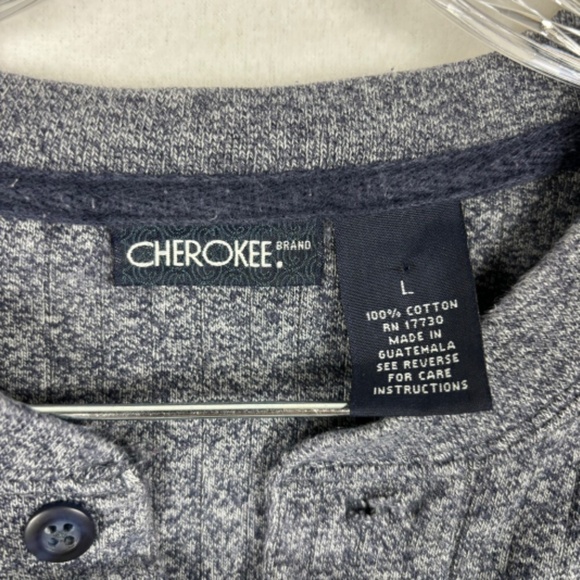 Cherokee Three Button Short Sleeve Sweater Size L - Picture 3 of 7